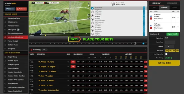 Sanal bahis sayfası - sanal futbol, at yarışı ve tazı yarışı ekran görüntüsü